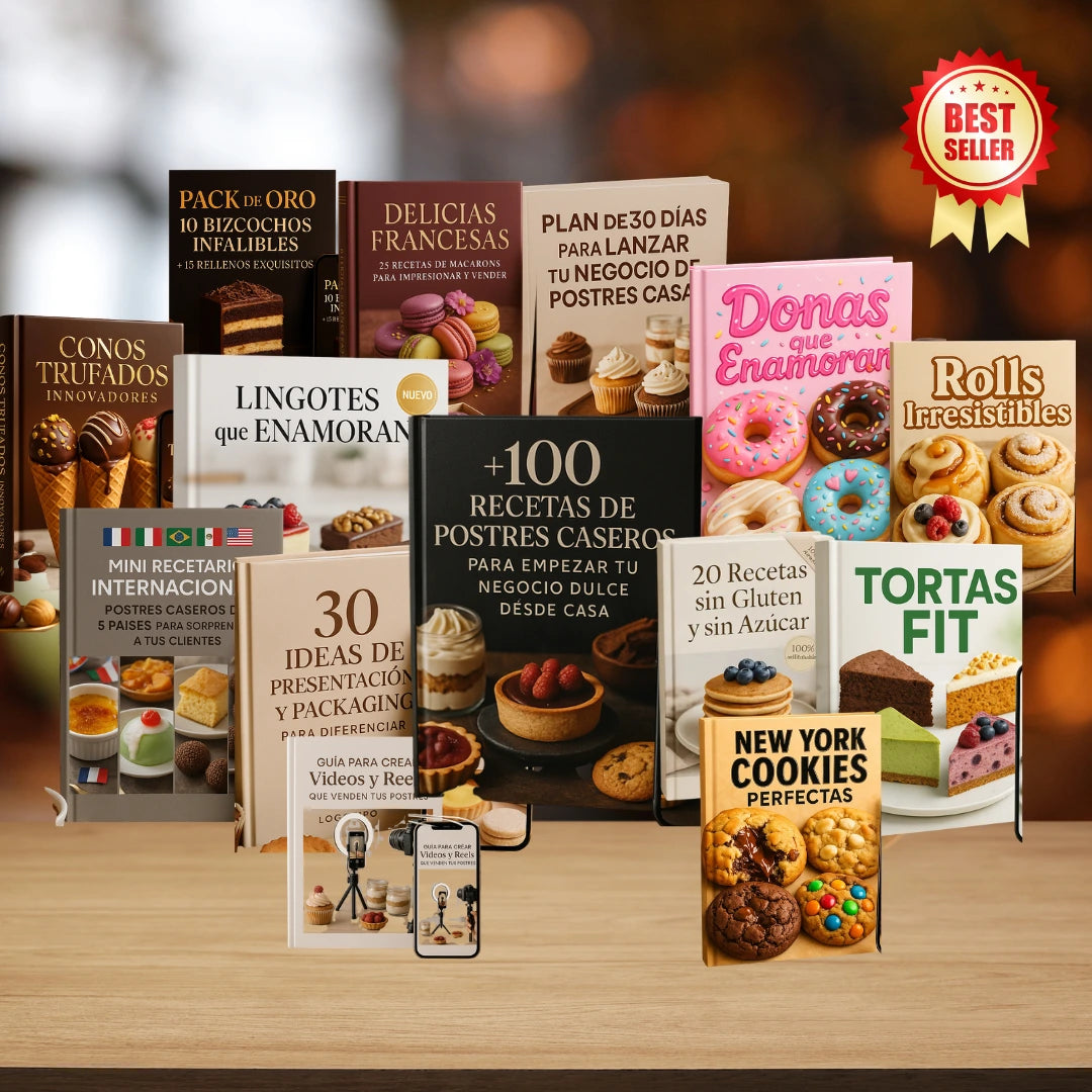 🍰Pack Repostero: 14 Ebooks al precio de 1 para crear tu Negocio Dulce desde Casa